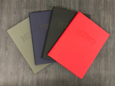 Rubber Feel Menu Covers