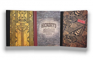 Wooden menu covers
