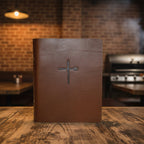 Saddle Hide Full Leather Menu Covers